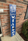 Carved Porch Sign - Short Winters Welcome