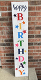 Carved Porch Sign - Happy Birthday