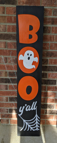 Carved Porch Sign - Boo Y'All