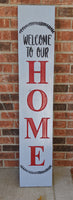 Carved Porch Sign - Welcome to Our Home