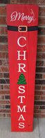 Carved Porch Sign - Merry Christmas