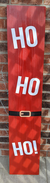 Carved Porch Sign - Ho Ho Ho