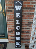 Carved Porch Sign - Welcome Shadow