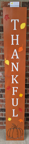 Carved Porch Sign - Thankful