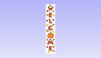 Carved Porch Sign - Fall Leaves and Pumpkins